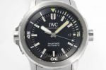 V6S Factory Replica IWC Aquatimer Stainless Steel Band Black Dial Watch 44MM